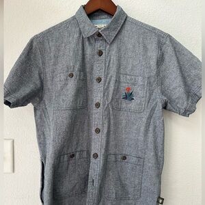 Howler embroidered Guayabera shirt